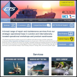 Screen shot of the CTS Offshore and Marine website.
