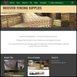 Screen shot of the Bicester Fencing Supplies website.
