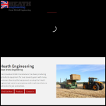 Screen shot of the Heath Engineering website.