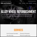 Screen shot of the Pro-AutoCraft website.