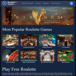 Screen shot of the RoulettessGames Online website.
