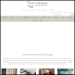 Screen shot of the Amy Nicholas Interior Design website.