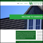 Screen shot of the Hawkhurst Investments Ltd website.