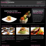 Screen shot of the Catering By Lorraine website.