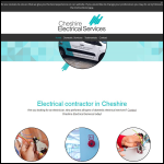 Screen shot of the Cheshire Electrical Installations Ltd website.