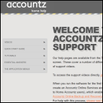 Screen shot of the Accountz.com Ltd website.
