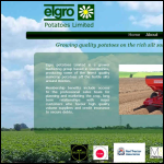 Screen shot of the Elgro Potatoes Ltd website.