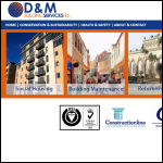 Screen shot of the D.M. Edmunds Building Services Ltd website.