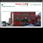 Screen shot of the Master Grill website.