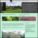 Screen shot of the John Brown Nurseries Ltd website.