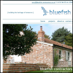 Screen shot of the Bluefish Homes Ltd website.