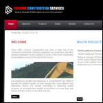 Screen shot of the Andrew James Construction Services Ltd website.