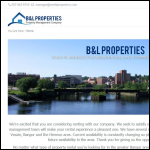 Screen shot of the B & L Properties Ltd website.