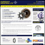 Screen shot of the Marksman Industrial Ltd website.