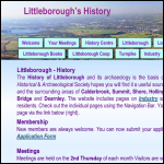 Screen shot of the Littleborough Historical & Archaeological Society Ltd website.