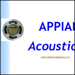 Screen shot of the Appian Acoustics website.