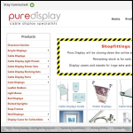 Screen shot of the Pure Display Ltd website.