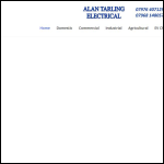 Screen shot of the Alan Tarling Electrical Ltd website.