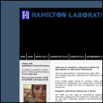 Screen shot of the Hamilton Laboratory Glass Ltd website.