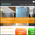 Screen shot of the Shopkit Group Ltd website.