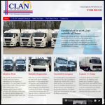 Screen shot of the Clan International Transport Services Ltd website.