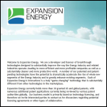 Screen shot of the Expansion Energy Ltd website.