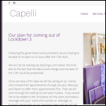 Screen shot of the Capelli of Poundbury Ltd website.
