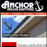 Screen shot of the Anchor Roller Shutters Ltd website.