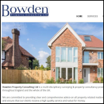 Screen shot of the Bowden Property Consulting Ltd website.