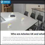 Screen shot of the Arboles UK Ltd website.