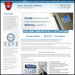 Screen shot of the Select Security Systems (UK) Ltd website.