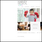 Screen shot of the Harvey Medical Services Ltd website.