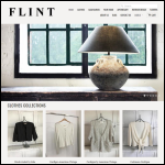 Screen shot of the Flint Interior Design Ltd website.