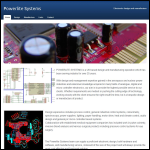 Screen shot of the Powerlite Systems Ltd website.