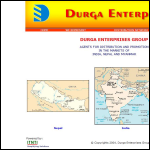 Screen shot of the Durga Enterprises Ltd website.