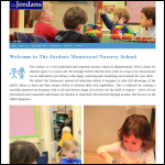 Screen shot of the The Jordans Nursery School Ltd website.