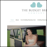 Screen shot of the The Budget Bride Company Ltd website.