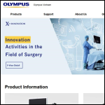 Screen shot of the Olympus Manufacturing Ltd website.