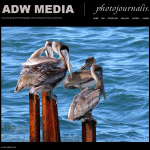 Screen shot of the ADW MEDIA Photography website.