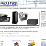 Screen shot of the Standard & Pochin Enclosure Systems website.