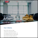 Screen shot of the Strategic Analysis Ltd website.