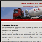 Screen shot of the C & C Concrete Ltd website.