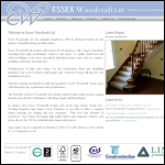 Screen shot of the Essex Woodcraft Ltd website.