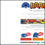 Screen shot of the Harvey the Lifestyle Dog Ltd website.