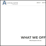 Screen shot of the Acequant Ltd website.