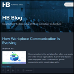 Screen shot of the Hb Communications Ltd website.