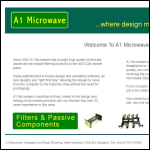 Screen shot of the A1 Microwave Ltd website.