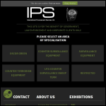 Screen shot of the IPS (Overseas) Ltd website.
