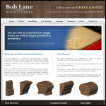 Screen shot of the Bob Lane Woodturners website.