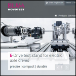 Screen shot of the Blum Novotest Ltd website.